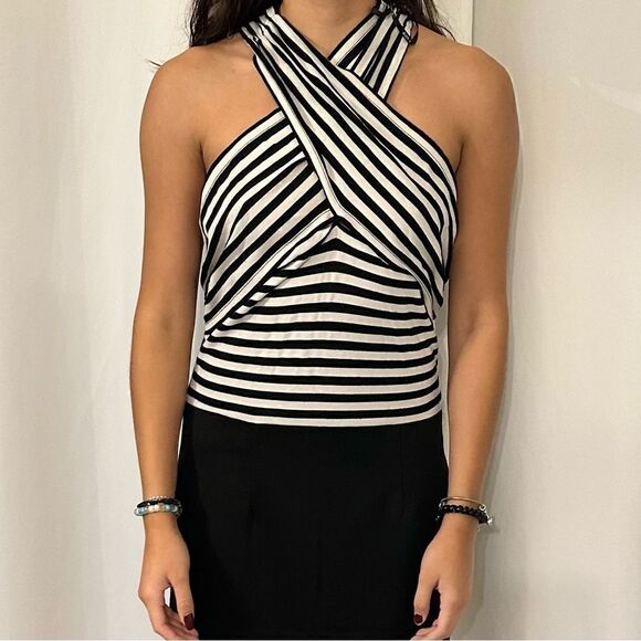 💚 C14- NWT Allen B. By Allen Schwartz open back dress - Picture 7 of 8